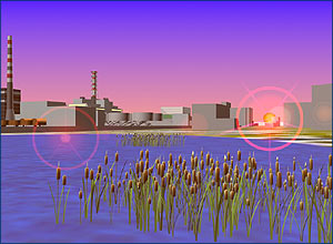 3d modelling of Chernobyl NPP industrial zone