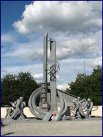Мемориал пожарным, которые погибли на ЧАЭС