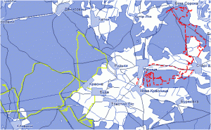 Чернобыль экспедиция Маршруты некоторых экспедиций по зоне отчуждения