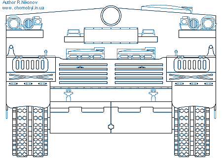 Чертеж вида ВТС Ладога - техника применялась на ЧАЭС