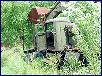 engineering equipment on the territory of the Pripyat cite