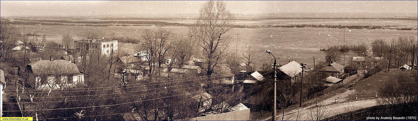 Река Припять - паводок возле города Чернобыль Чернобыль паводок на реке Припять