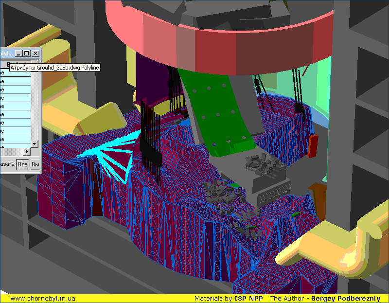 3D Модель разрушенного реактора ЧАЭС 3Д Модель реактора ЧАЭС