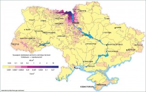 241Am Карта загрязнения Украины Карта загрязнения Украины америций