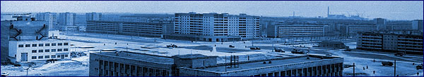 Panorama of the central area of Pripyat