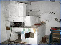 Печь в сельськом доме зоны Вид печи в зоне отчуждения